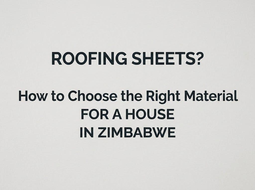 How to Choose Roofing Sheets for a House in Zimbabwe